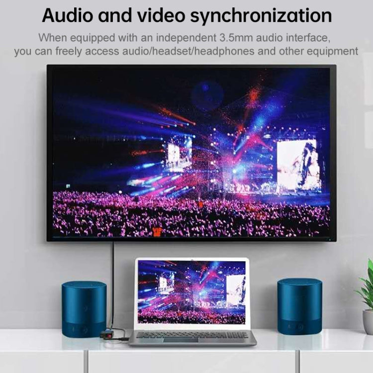 Adaptador Onten 5165HV HDMI para HDMI + VGA, 5165HV