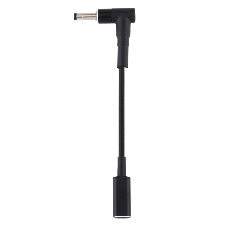 Cabo com Trança de Nylon Adaptador PD 100W 18.5-20V 4.0 x 1.35mm Cotovelo para USB-C / Type-C