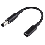 Cabo com Trança de Nylon Adaptador PD 100W 18.5-20V 7.4 x 0.6mm para USB-C / Type-C para HP, 7.4 x 0.6mm