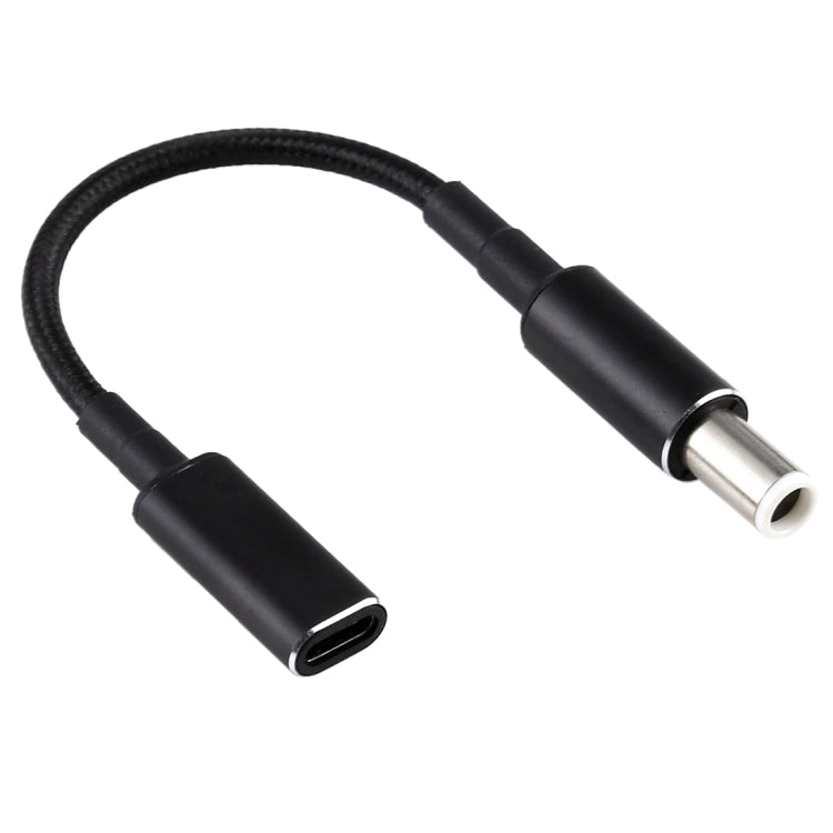 Cabo Adaptador Nylon Trançado PD 100W 18.5-20V 7.4 x 0.6mm para USB-C / Tipo-C para Dell, 7.4 x 0.6mm