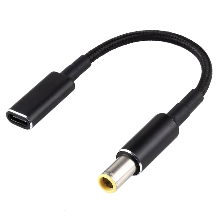 Adaptador PD 100W 18.5-20V 7.9 x 0.9mm para USB-C / Type-C Cabo de Nylon Trançado