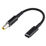 Adaptador PD 100W 18.5-20V 7.9 x 0.9mm para USB-C / Type-C Cabo de Nylon Trançado
