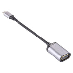 Cabo Adaptador de Ligação VGA Fêmea 1080P para Type-C / USB-C Macho, VGA Fêmea para Type-C Macho
