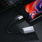 Cabo Adaptador de Ligação VGA Fêmea 1080P para Type-C / USB-C Macho, VGA Fêmea para Type-C Macho