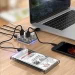 ORICO MH4U-100 Hub de Secretária Transparente USB 3.0 com Cabo Micro USB de 100cm, MH4U-100