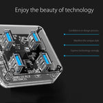 ORICO MH4U-100 Hub de Secretária Transparente USB 3.0 com Cabo Micro USB de 100cm, MH4U-100