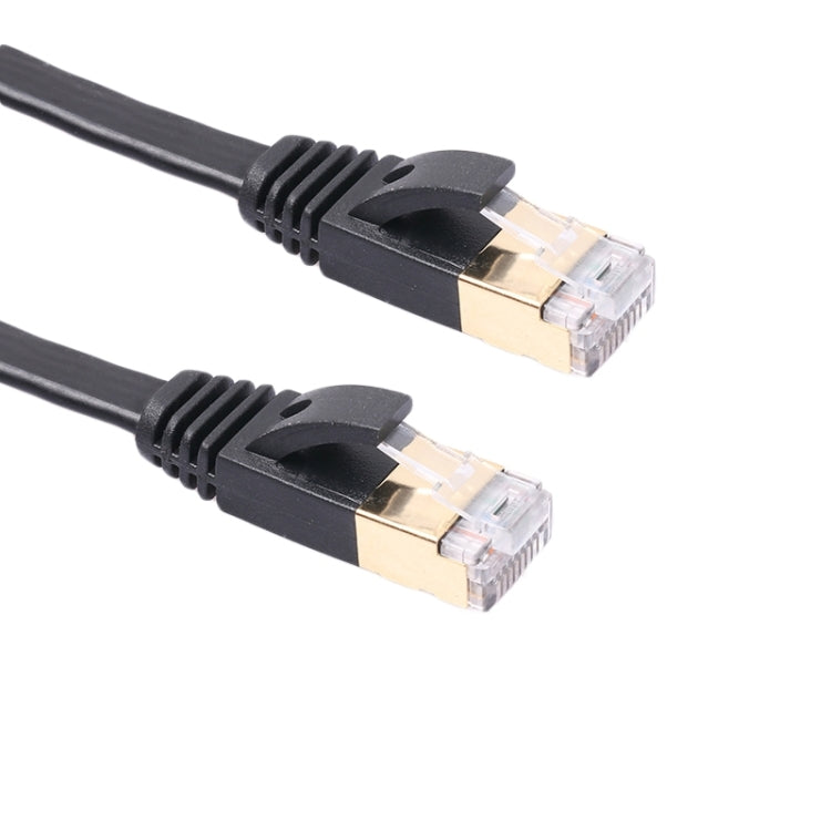 Cabo Patch Ultra Fino CAT7 10 Gigabit Ethernet 1m para Modem Router LAN - Com Conectores RJ45 Blindados, Comprimento: 1m