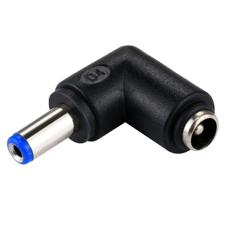 Adaptador de Energia Conector DC 4506 Macho para DC 7406 Fêmea para Portátil HP, Cotovelo de 90 Graus, DC 5521 Macho para Fêmea