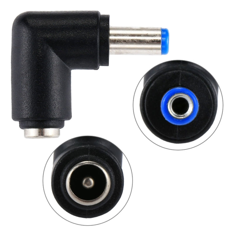 Adaptador de Energia Conector DC 4506 Macho para DC 7406 Fêmea para Portátil HP, Cotovelo de 90 Graus, DC 5521 Macho para Fêmea