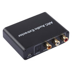 Extrator de Áudio ARC 192KHz Adaptador HDMI ARC para SPDIF + Coaxial + L/R Conversor Canal de Retorno de Áudio, 192KHz ARC