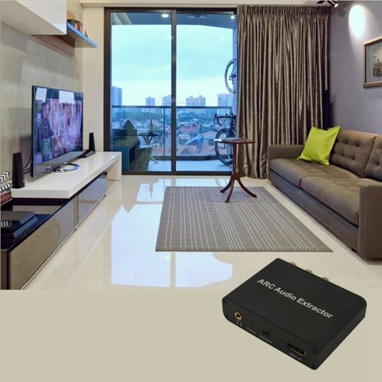 Extrator de Áudio ARC 192KHz Adaptador HDMI ARC para SPDIF + Coaxial + L/R Conversor Canal de Retorno de Áudio, 192KHz ARC