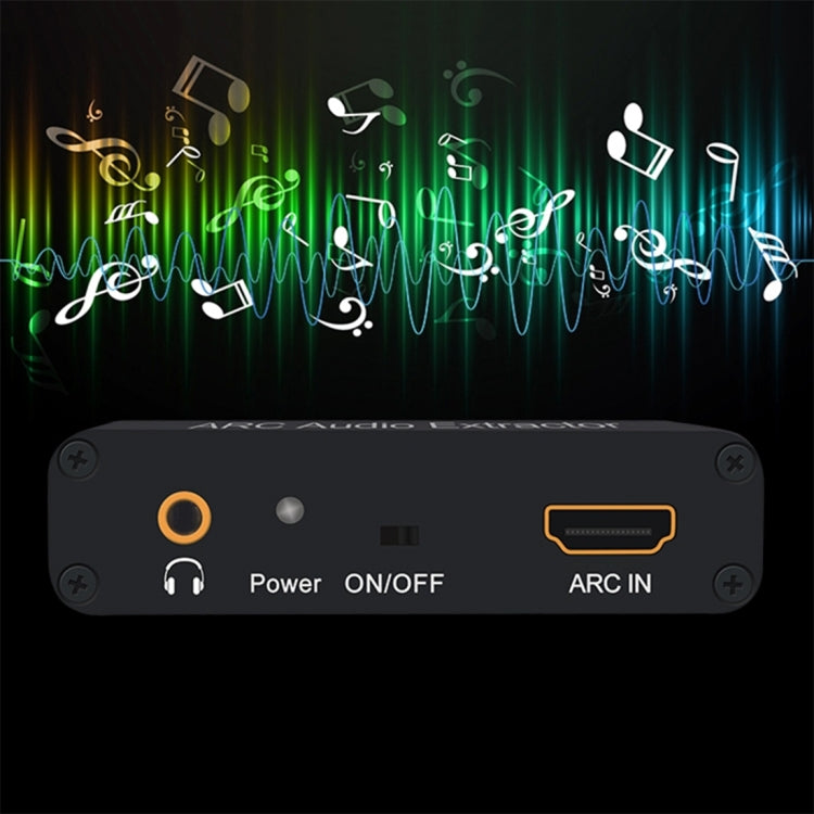 Extrator de Áudio ARC 192KHz Adaptador HDMI ARC para SPDIF + Coaxial + L/R Conversor Canal de Retorno de Áudio, 192KHz ARC