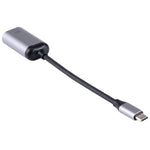 Adaptador conversor macho Tipo-C / USB-C para fêmea Gigabit RJ45, Gigabit RJ45 fêmea