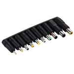 Conjunto de adaptadores de energia 10 em 1 com interface fêmea 5,5x2,1mm para múltiplas interfaces macho para portáteis IBM / HP / Sony / Toshiba / Lenovo / ASUS / Samsung / DELL