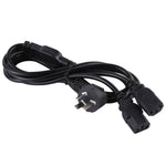 Cabo de alimentação para computador PC 10A 250V com 3 pinos, comprimento: 1,8m, plugue AU, plugues duplos AU