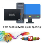 Vaseky V800 256GB SSD de Estado Sólido Ultra-Fino 7mm SATA3 6GB/s 2.5 polegadas para Desktop, Portátil, 256GB