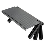 Prateleira para televisão e monitor de computador com suporte para comando remoto e set-top box, Suporte para set-top box