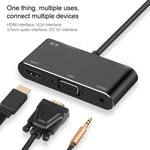 7585B Adaptador 3 em 1 Micro USB / 8 Pin / Type-C para VGA / HDTV / AV Jogador de Ecrã Móvel HD