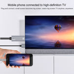 Onten OTN-7537A Cabo Adaptador 3 em 1 Jogador de Ecrã Móvel HD 1080P, OTN-7537A