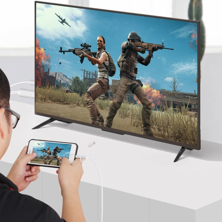 Onten OTN-7537A Cabo Adaptador 3 em 1 Jogador de Ecrã Móvel HD 1080P, OTN-7537A