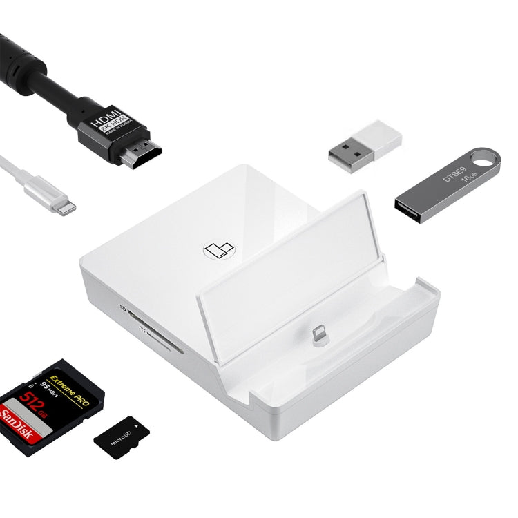 Conversor de Ecrã HD Multifuncional THT-020-1 com Base de Carregamento, Base de Carregamento THT-020-1