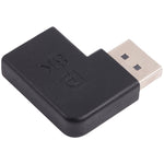 Adaptador de cotovelo DisplayPort macho para DisplayPort fêmea 8K, DP macho para DP fêmea cotovelo