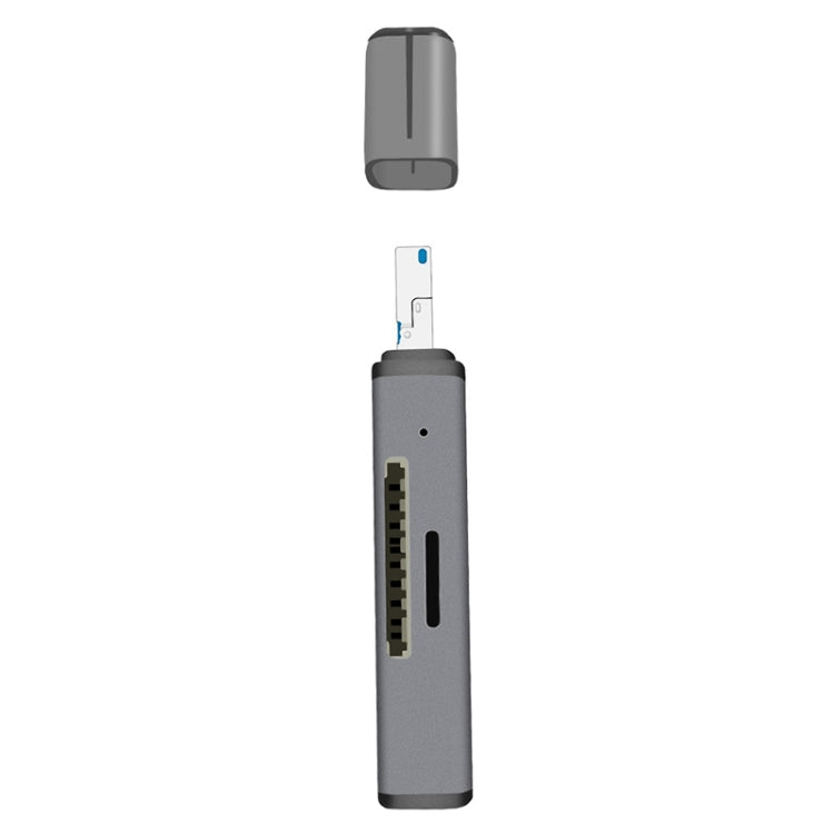 Leitor de cartão OTG 2 em 1 USB + 8 pinos USB Flash Disk / Cartão de memória para telemóvel IOS / computador
