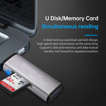 Leitor de cartão OTG 2 em 1 USB + 8 pinos USB Flash Disk / Cartão de memória para telemóvel IOS / computador