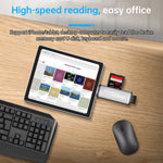 Leitor de cartão OTG 2 em 1 USB + 8 pinos USB Flash Disk / Cartão de memória para telemóvel IOS / computador