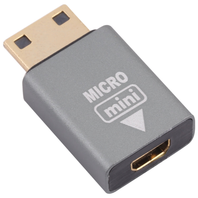 Adaptador HDMI Micro fêmea para HDMI Mini macho, Micro HDMI para Mini HDMI
