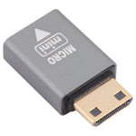Adaptador HDMI Micro fêmea para HDMI Mini macho, Micro HDMI para Mini HDMI