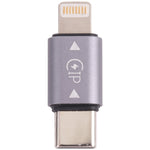 Adaptador USB-C / Tipo-C Macho para 8 pinos Macho de carregamento + transmissão de dados + OTG, Tipo-C Macho para 8 pinos Macho