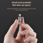 Adaptador USB-C / Tipo-C Macho para 8 pinos Macho de carregamento + transmissão de dados + OTG, Tipo-C Macho para 8 pinos Macho