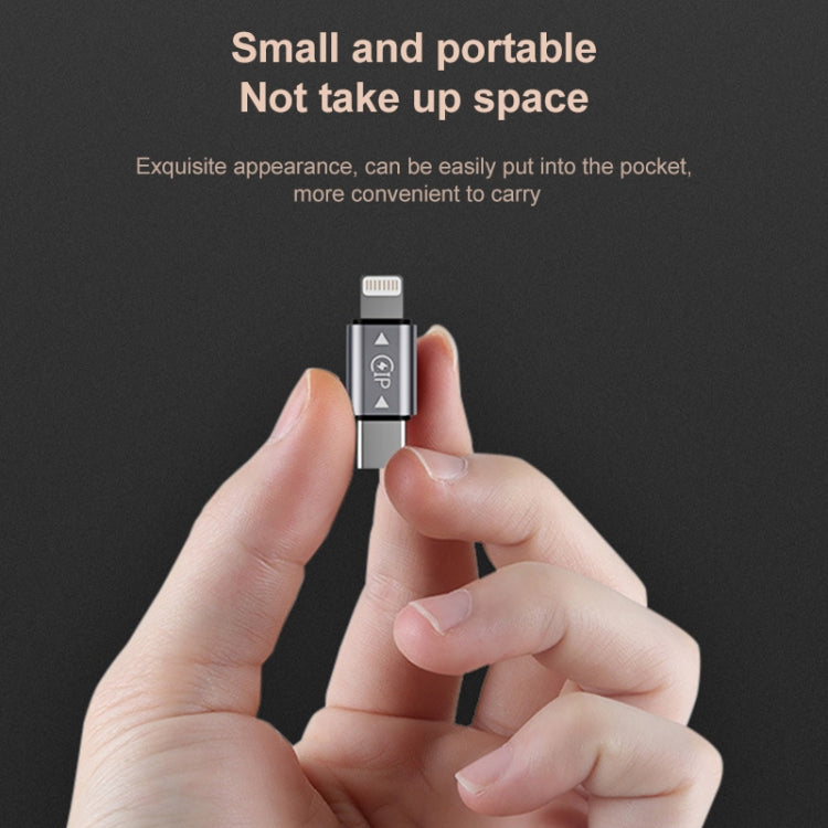 Adaptador USB-C / Tipo-C Macho para 8 pinos Macho de carregamento + transmissão de dados + OTG, Tipo-C Macho para 8 pinos Macho