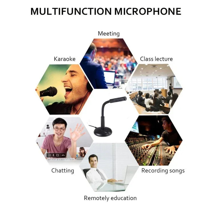 M-309 Microfone para Computador Plug 3.5mm Sem Driver, 3.5mm