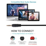 M-309 Microfone para Computador Plug 3.5mm Sem Driver, 3.5mm