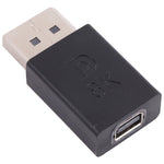 Adaptador reto DisplayPort macho para Mini DisplayPort fêmea 8K, DP macho para Mini DP fêmea reto