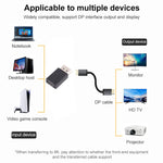 Adaptador reto DisplayPort macho para Mini DisplayPort fêmea 8K, DP macho para Mini DP fêmea reto