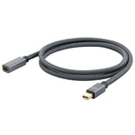 Cabo Mini DP macho para DisplayPort fêmea OD6,5 mm, DP macho para fêmea