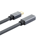 Cabo Mini DP macho para DisplayPort fêmea OD6,5 mm, DP macho para fêmea