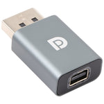 Adaptador Mini DisplayPort fêmea para DisplayPort macho, Mini DP fêmea para DP macho