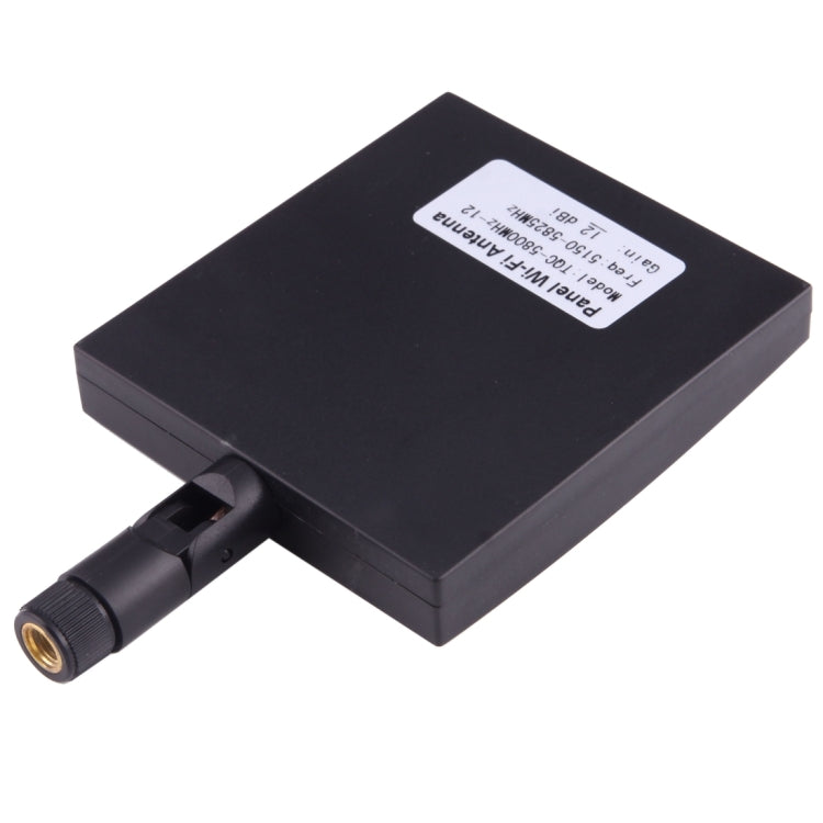 Antena WiFi de Painel 5.8GHz com Conector SMA Macho 12dBi, Preto 5.8GHz