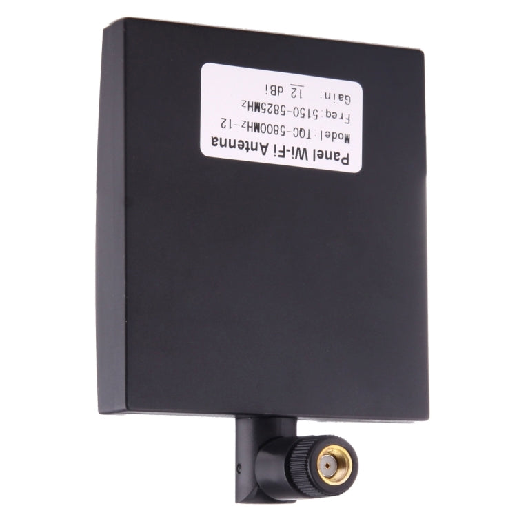 Antena WiFi de Painel 5.8GHz com Conector SMA Macho 12dBi, Preto 5.8GHz