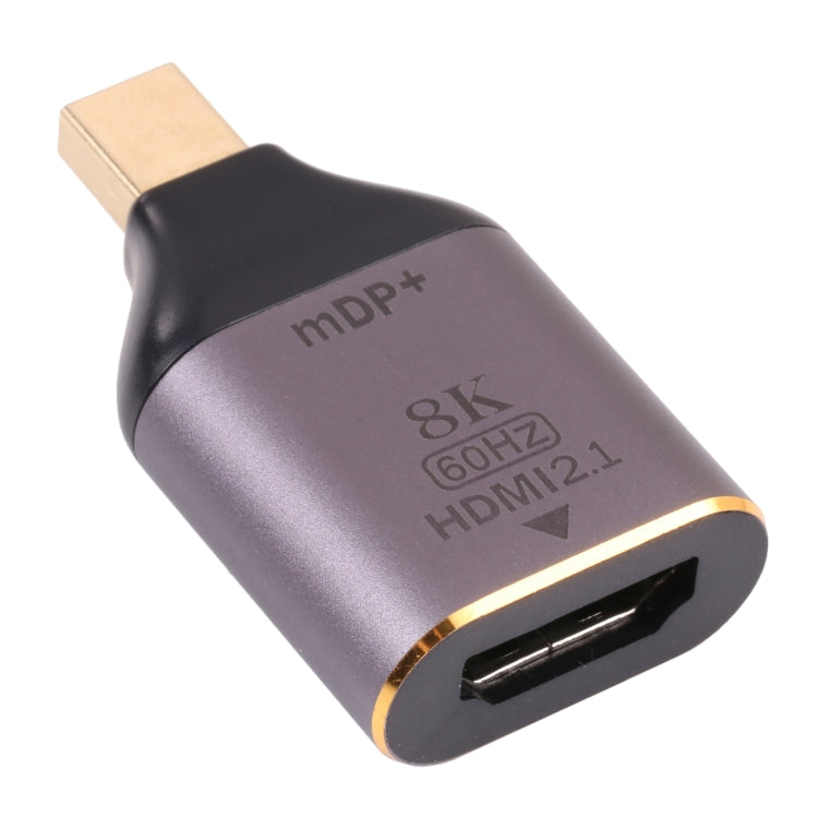 Adaptador HDMI 2.1 Fêmea para Mini DP Macho 8K 60Hz, Mini DP Macho
