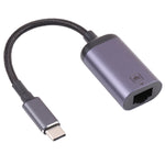 Cabo Adaptador USB-C / Tipo-C Macho para RJ45 Fêmea 100M, Cabo RJ45 Fêmea 100M