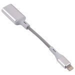 Adaptador OTG de câmara 8 pinos Macho para USB Fêmea, compatível com IOS 13 ou superior