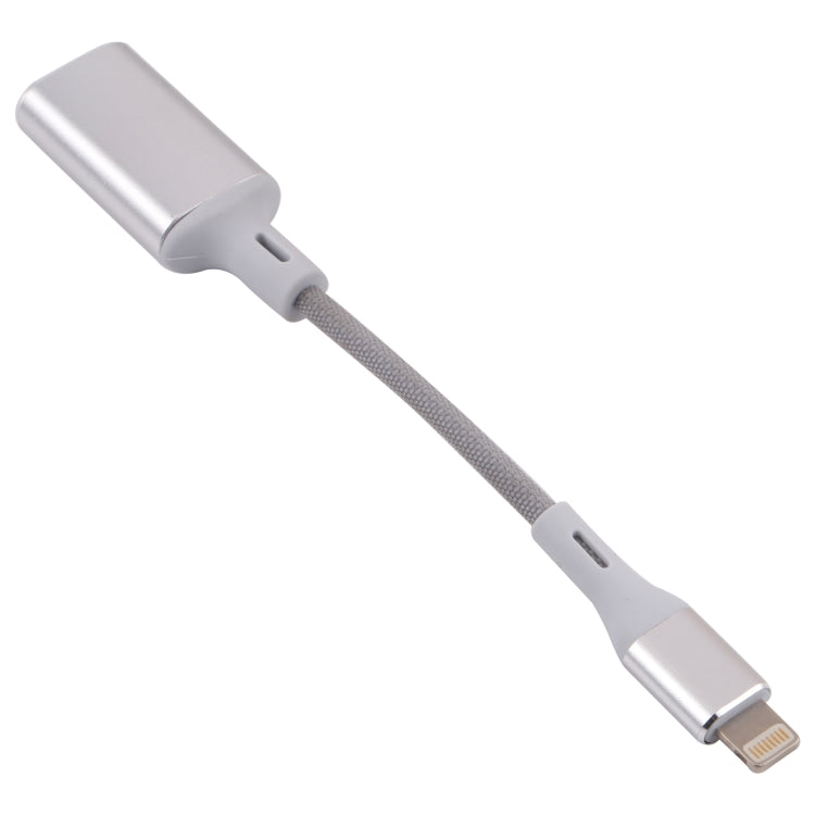 Adaptador OTG de câmara 8 pinos Macho para USB Fêmea, compatível com IOS 13 ou superior
