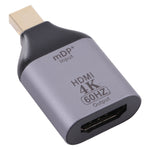 Adaptador HDMI Fêmea 4K 60Hz para Mini DisplayPort Macho, HDMI 60Hz para Mini DisplayPort