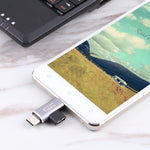 Conversor USB-C / Tipo-C Fêmea para USB-C / Tipo-C Macho + Micro USB Macho, Tipo-C Fêmea para Tipo-C + Micro USB Macho