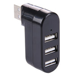 HUB Portátil USB com 3 Portas USB 2.0 e Rotação de 180 Graus na Cabeça
